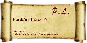 Puskás László névjegykártya